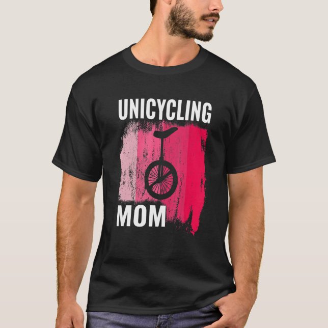 Camiseta Retro Unicyclist Unicycle Monocycle For Women Mom  (Frente)