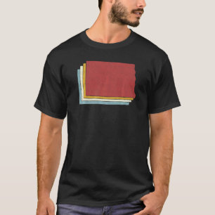 Camiseta Retro USA State Vintage Map North Dakota