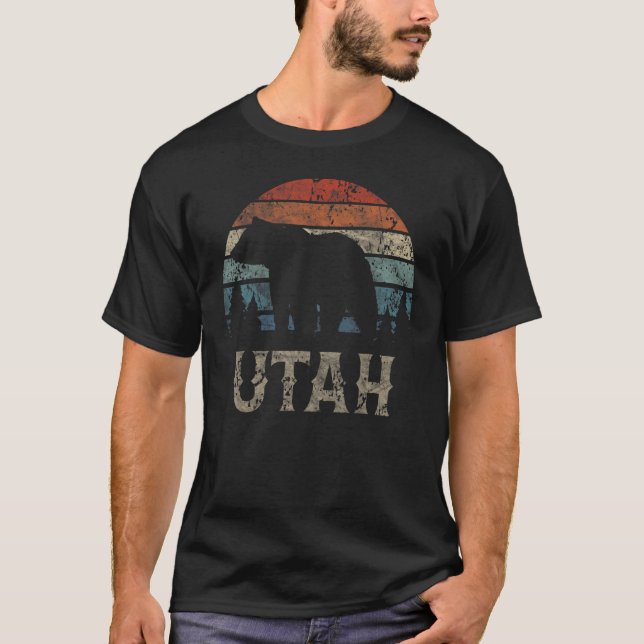 Camiseta Retro Utah Beehive State National Parks Mighty 5 B (Frente)