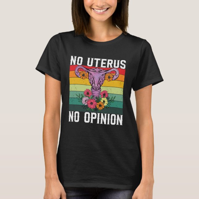 Camiseta Retro Uterus Support Hysterectomy Recovery Product (Frente)