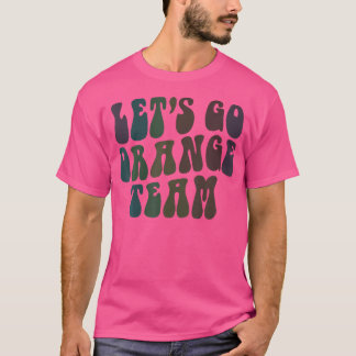 Camiseta Retro Vamos Go Orange Team Competição Game Su