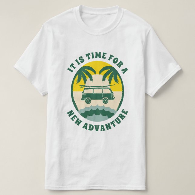 Camiseta Retro Van Life (Frente do Design)