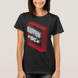 Camiseta Retro Vaporwave Bluffton Carolina do Sul SC