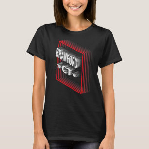 Camiseta Retro Vaporwave Branford Connecticut