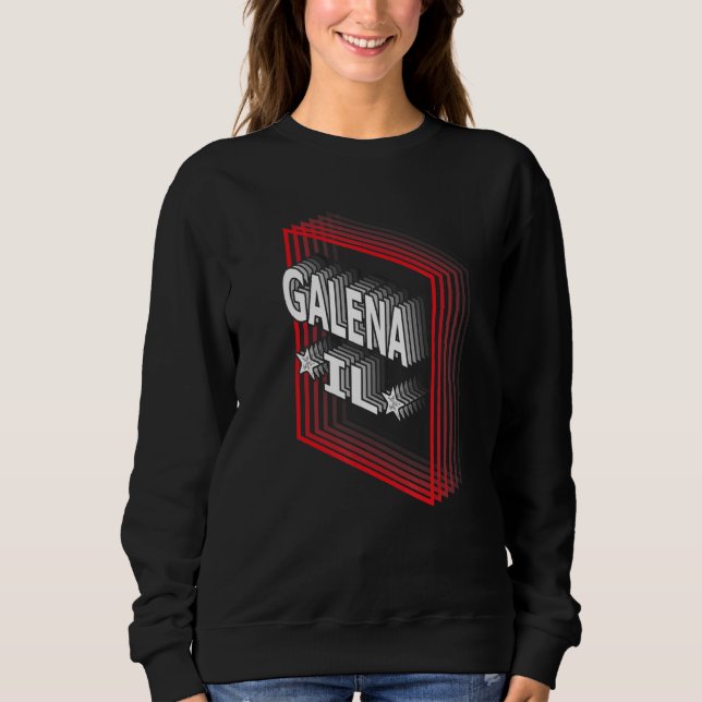 Camiseta Retro Vaporwave Galena Illinois IL (Frente)