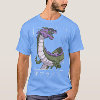 Camiseta Retro Vaporwave Manga Otaku Japão Anime Dragon Dem