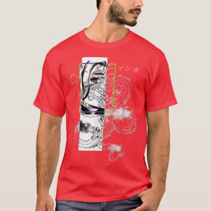 Camiseta Retro Vaporwave Manga Otaku Japão Anime EGirl Demo