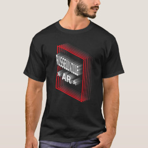 Camiseta Retro Vaporwave Russellville Arkansas AR