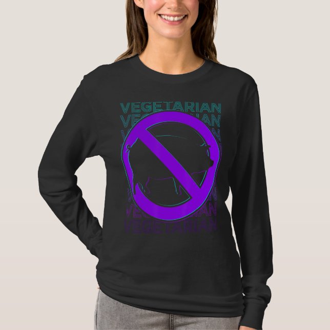 Camiseta Retro Vegan Vegetariano (Frente)
