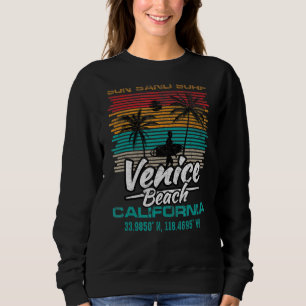 Camiseta Retro Venice Beach Cote California Sun Surf