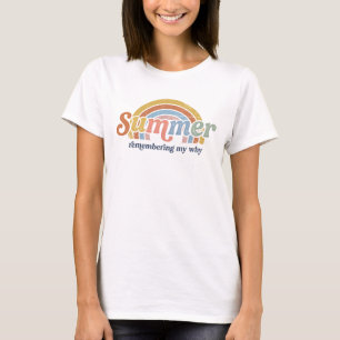 Camiseta Retro Verão dos Anos 70 Pôr do Sol Lembrando Meu P
