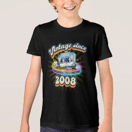 Camiseta Retro Vibes 2008 Estilo de Vintage 17º Aniversário
