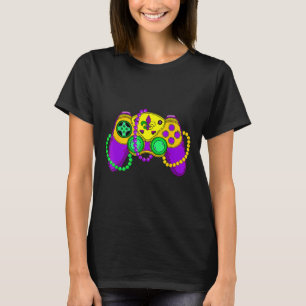 Camiseta Retro Video Game Controller Hat Mardi Gras Gaming
