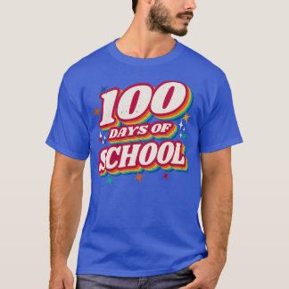 Camiseta Retro Vintage: 100 dias de escola
