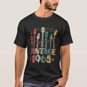 Camiseta Retro Vintage 1965 Guitar Lover 1965
