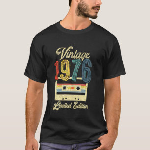 Camiseta Retro Vintage 1976 Cassette Tape 46th Birthday Mus
