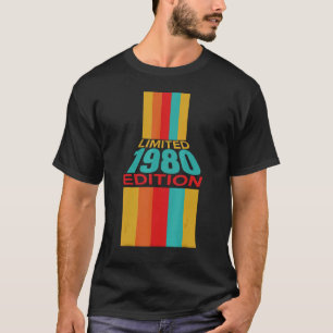Camiseta Retro Vintage 1980 42º aniversário