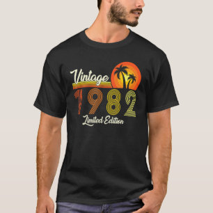 Camiseta Retro Vintage 1982 aniversário de 40 anos 40 Anos 