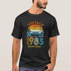 Camiseta Retro Vintage 1985 Limited Edition 37º Aniversário