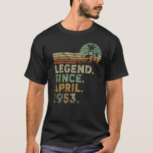 Camiseta Retro Vintage 69 Anos Legenda Do Nascer De Abril D