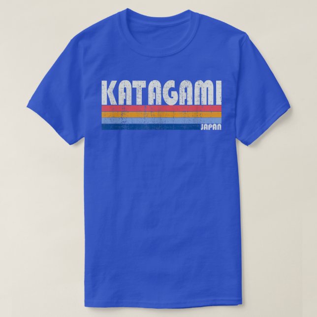 Camiseta Retro Vintage 70s 80s Estilo Katagami, Japão (Frente do Design)