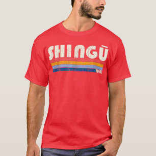 Camiseta Retro Vintage 70s, 80s Estilo Shingu, Japão