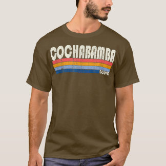 Camiseta Retro Vintage 70s Estilo 80s Cochabamba, Bolívia