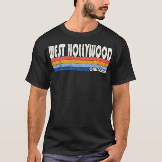 Camiseta Retro Vintage 70s Estilo 80s West Hollywood, CA Pr
