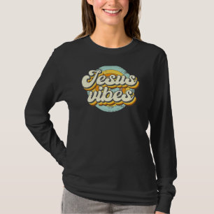 Camiseta Retro Vintage 70s Jesus Vibes Christian Happy East