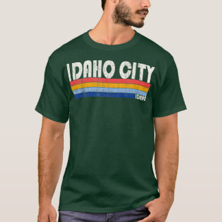 Camiseta Retro Vintage 70s Style 80s Idaho City ID 1