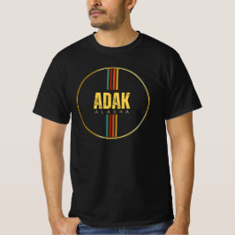Camiseta Retro vintage adak city alaska state 70s groovy ak
