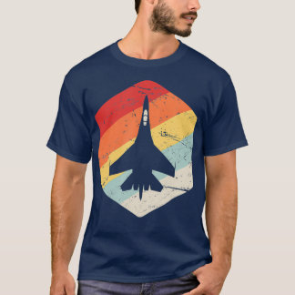 Camiseta Retro Vintage Air Show Jet Fighter Airplane Jet
