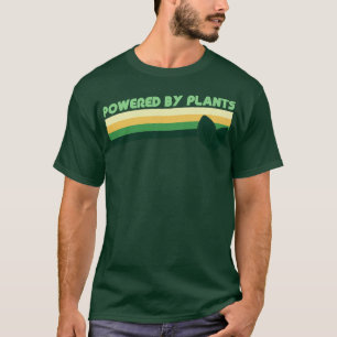 Camiseta Retro Vintage Alimentado Por Plantas