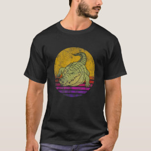 Camiseta Retro Vintage Alligator Gator Crocodilo Zoo Animal