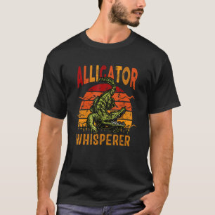 Camiseta Retro Vintage Alligator Whisperer Para Gator Hunte