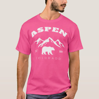 Camiseta Retro Vintage Aspen Colorado Souvenir Kids Caminha