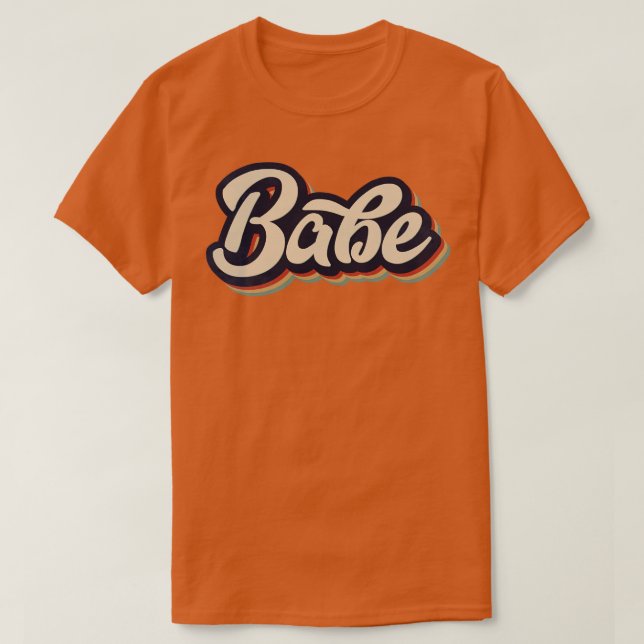 Camiseta Retro Vintage Babe (Frente do Design)