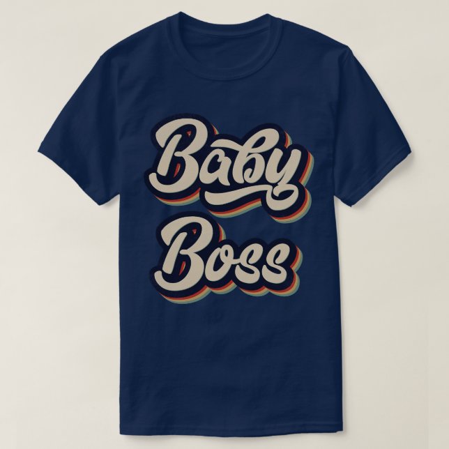 Camiseta Retro Vintage Baby Boss (Frente do Design)