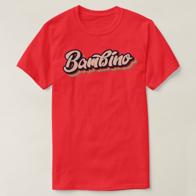 Camiseta Retro Vintage Bambino (Frente do Design)