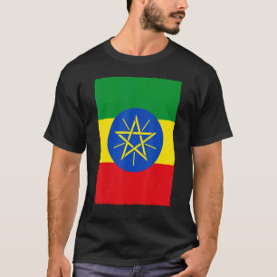 Camiseta Retro Vintage Bandeira Nacional Etíope Etiópia