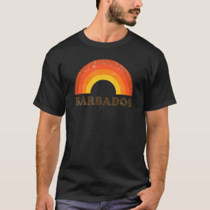 Camiseta Retro Vintage Barbados Vacinação Arco-Íris Souveni