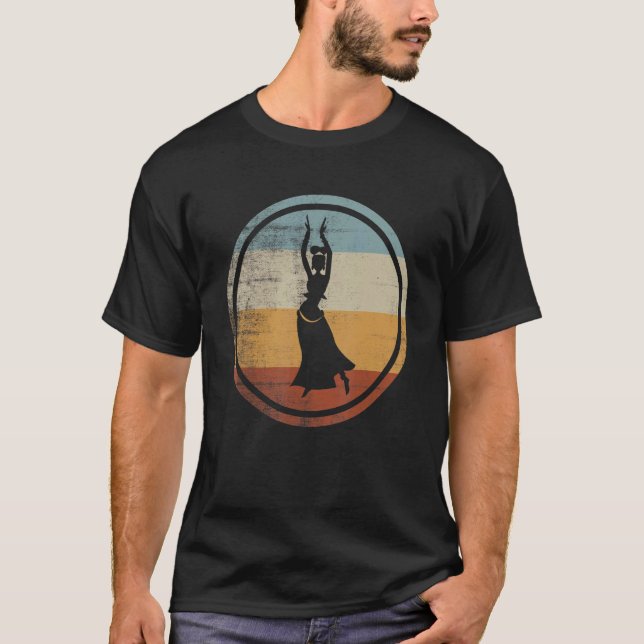 Camiseta Retro Vintage Belly Dancer Oriental Dança (Frente)