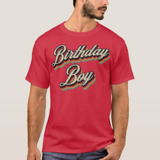 Camiseta Retro Vintage Birthday Boy