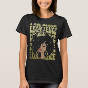 Camiseta Retro Vintage Black Excellence African Orgulho His