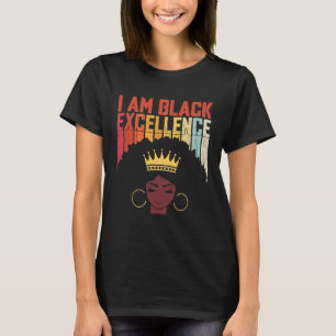 Camiseta Retro Vintage Black Excellence African Orgulho His