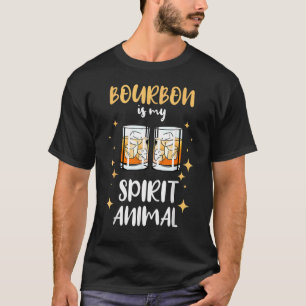 Camiseta Retro Vintage Bourbon É Meu Animal Espirituoso