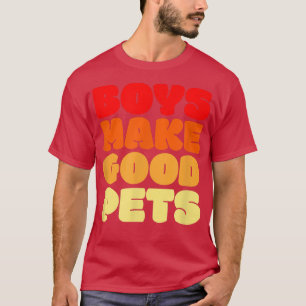 Camiseta Retro Vintage Boys Fazem Bons Pets Feministas Femi