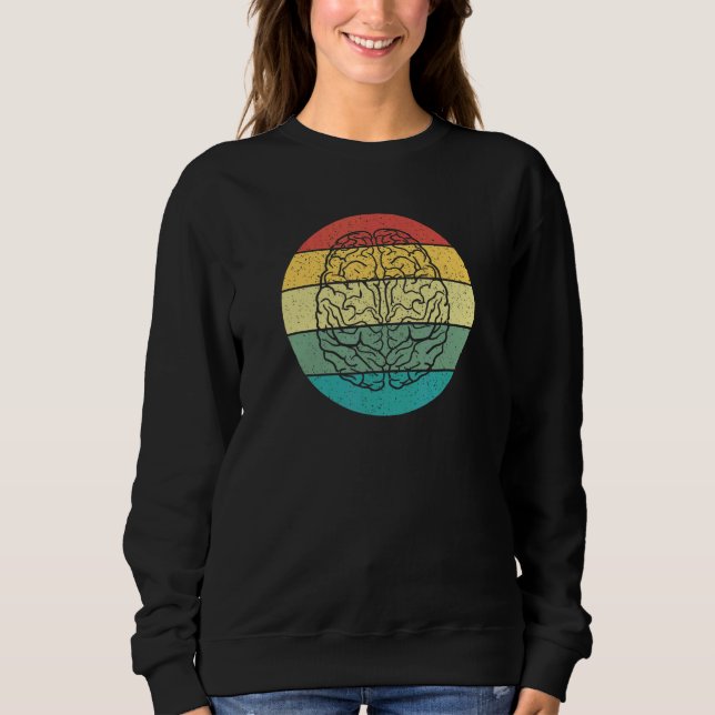 Camiseta Retro Vintage Brain Neuroscience (Frente)
