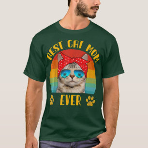 Camiseta Retro Vintage Cat Mãe Dia de as mães Engraçado Mel