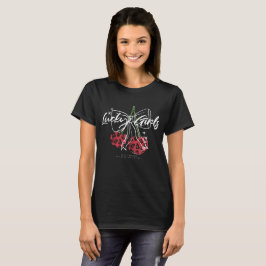 Camiseta Retro Vintage Cherry Quote Typography 